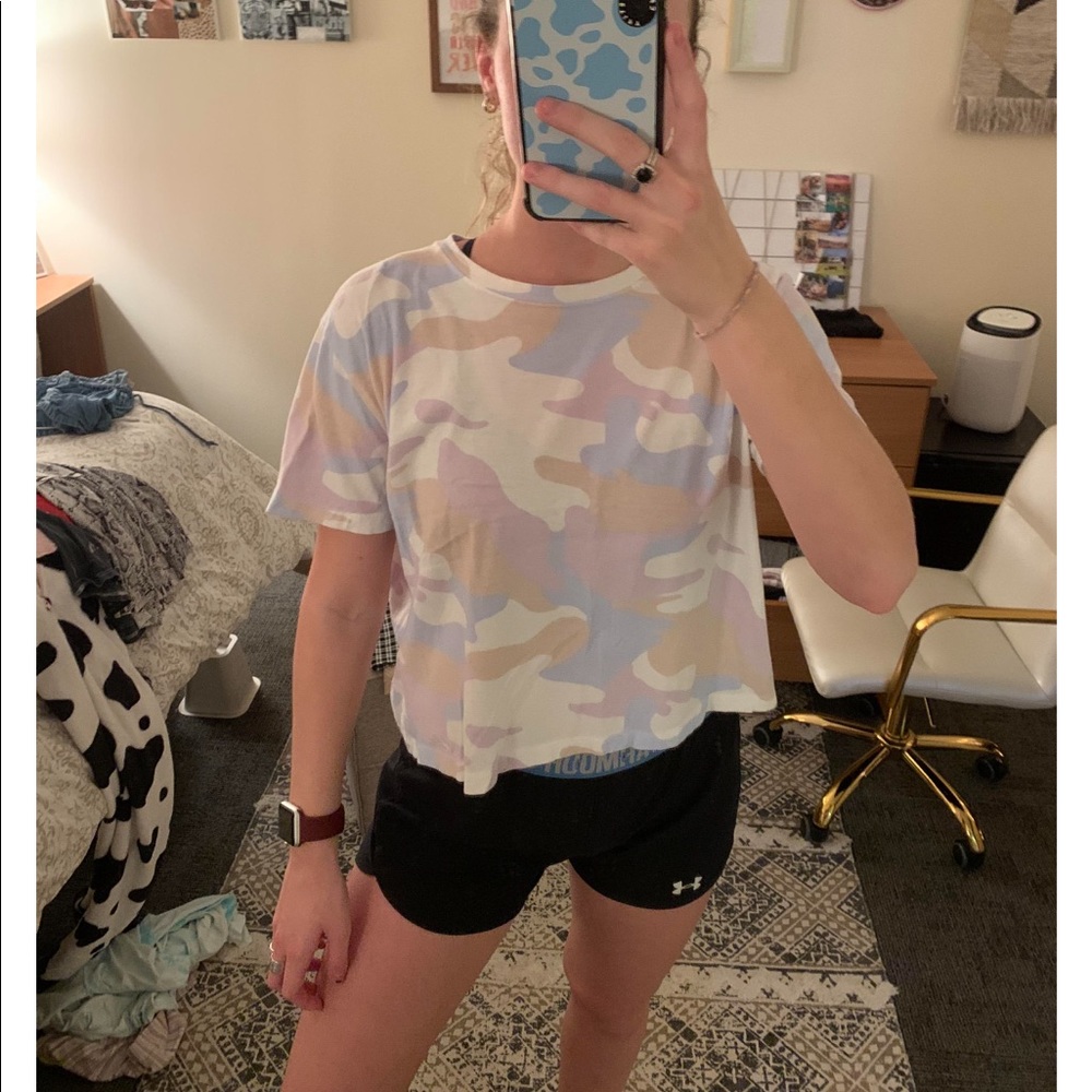 Hollister Fashion Camo Crop-Top